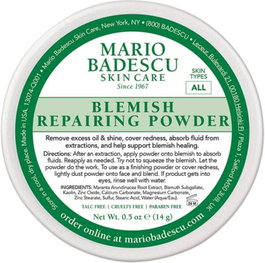 Mario Badescu Poudre Exfoliante Réparatrice Anti-Imperfections - Nettoyage & Élimination de l'Excès de Sérum pour Peau - 14 g
